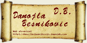 Danojla Besniković vizit kartica